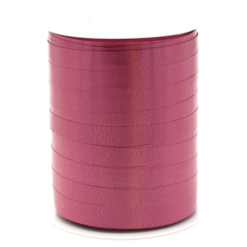 Geschenkband Ringelband 10mm x 250m wasserfest - 30 FARBEN in 5/10/19/31/50mm - Dekoband aus Kunststoff - Polyband Schleifenband zum Basteln von Schleifen und Luftballons - Weinrot Bordeaux von Star