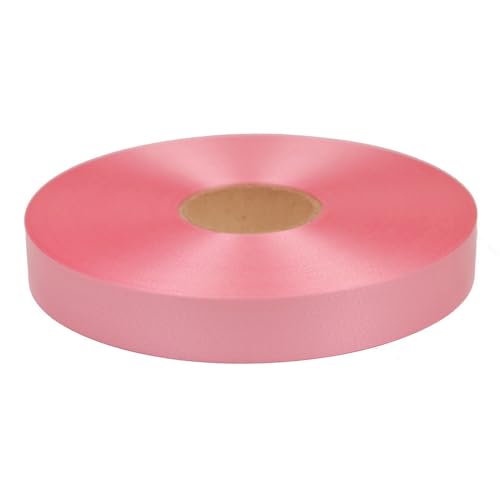 Geschenkband Ringelband 19mm x 100m wasserfest - 30 FARBEN in 5/10/19/31/50mm - Dekoband aus Kunststoff - Polyband zum Basteln von Weihnachtssternen und Autoschleifen - Rosa von Star