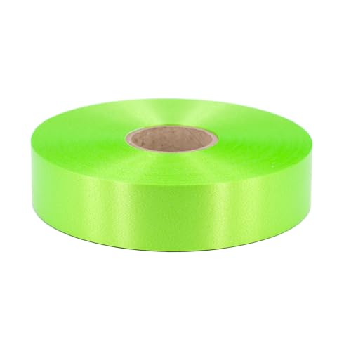 Geschenkband Ringelband 31mm x 100m wasserfest - 30 FARBEN in 5/10/19/31/50mm - Dekoband aus Kunststoff - Polyband Schleifenband zum Basteln von Weihnachtssternen & Autoschleifen - Maigrün von Star