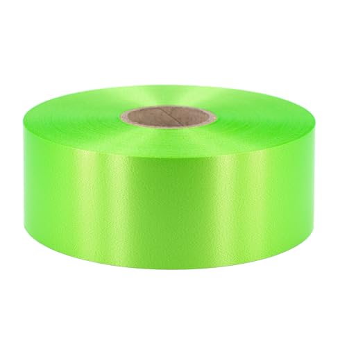 Geschenkband Ringelband 50mm x 100m wasserfest - 30 FARBEN in 5/10/19/31/50mm - Dekoband aus Kunststoff - Polyband Schleifenband zum Basteln von Weihnachtssternen & Autoschleifen - Maigrün von Star