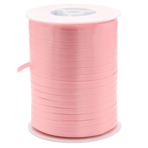 Geschenkband Ringelband 5mm x 500m Farbe: zartrosa puderrosa // Star Newflower Klebeband, Rolle mit Verschluss, 5 m x 500 m, Rosa von Star