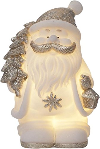 LED-Figur"Buddy", Weihnachtsmann, weiss/silber von Star