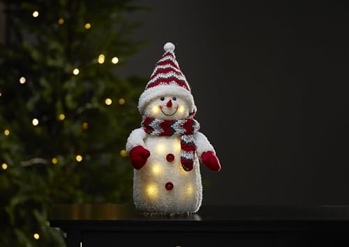 LED-Stoff-Figur "Joylight", Schneemann von Star