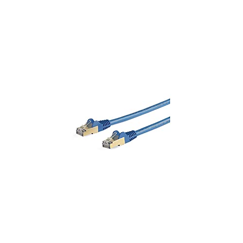 StarTech.com 6ASPAT10MBL Patchkabel CAT6a (10 m, blau, RJ45-Snagless-Steckverbinder, CAT6a-STP-Kabel, Kupferdraht, Netzwerkkabel) von StarTech.com