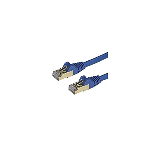 StarTech.com Patchkabel CAT6a (7,5m, RJ45-Snagless, CAT6a Kabel, STP, Kupferdraht, Netzwerkkabel) blau von StarTech.com