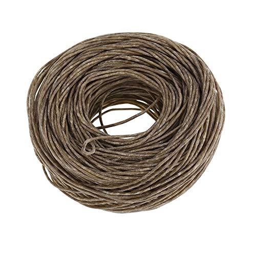 Hanf Wick - 61m Bio-Hanf Kerzendocht Kern mit reinem Bienenwachs for DIY Öllampen-Licht (Farbe : Deep color) von Starbun