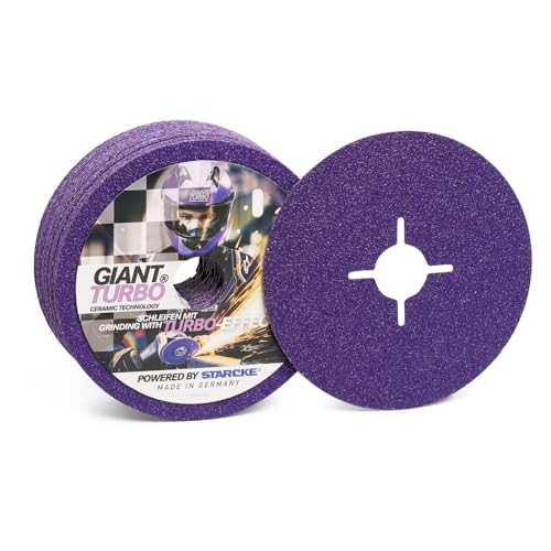 Fiberscheibe | 082W | GIANT TURBO | 115mm Verkaufseinheit 25 Stück, Größe Körnung 36 von Starcke