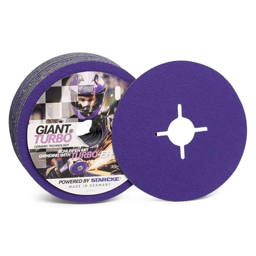 Fiberscheibe | 084W | GIANT TURBO | 115mm Verkaufseinheit 25 Stück, Größe Körnung 36 von Starcke