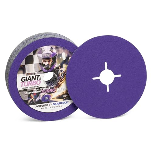 Fiberscheibe | 084W | GIANT TURBO | 125mm Verkaufseinheit 25 Stück, Größe Körnung 36 von Starcke