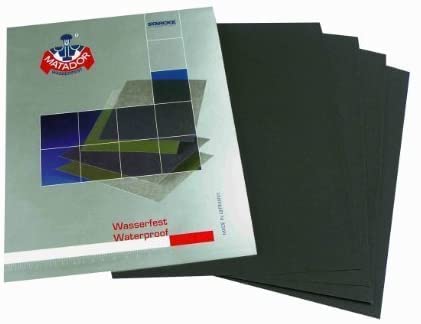 Starcke Matador Premium Schleifpapier | Made in Germany | Körnung 60 bis P7000 wählbar | Wasserschleifpapier Nassschleifpapier (10, P600) von Starcke