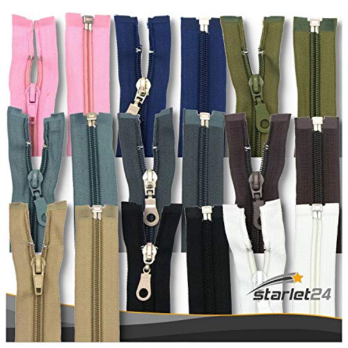 Starlet24® Reißverschluss Nylon-Spirale 6 mm teilbar, Plastikreißverschlüsse Nylon Spiral-Zähne für Jacken & Taschen - Rauchblau 55 cm Starlet24® Reißverschluss Nylon-Spirale 6 mm teilbar, Plastikreißverschlüsse Nylon Spiral-Zähne für Jacken & Taschen - Rauchblau 55 cm von Starlet24