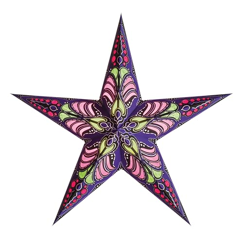 starlightz Papierstern RAMADASA Violet 60 cm Lampenschirm, Fensterdeko, Weihnachtsstern, handgemacht - das Original aus Indien von Starlightz