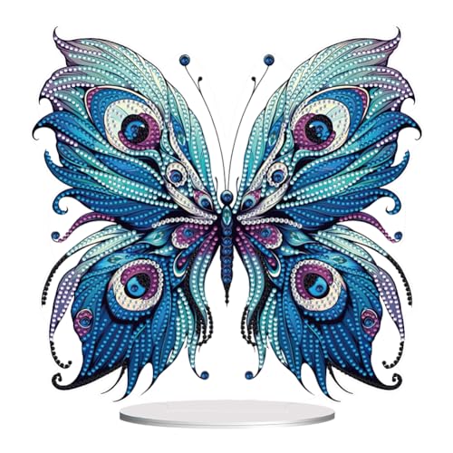 Starnearby DIY Diamond Painting Schmetterling Deko, 5D Diamant Painting Tisch Deko, Diamant Malerei Kunst Set, Ornamente Geschenke für Anfänger Hausgeschenk Deko für Frauen von Starnearby