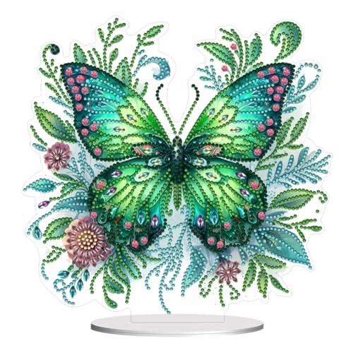 Starnearby DIY Diamond Painting Schmetterling Deko, 5D Diamant Painting Tisch Deko, Diamant Malerei Kunst Set, Ornamente Geschenke für Anfänger Hausgeschenk Deko für Frauen von Starnearby