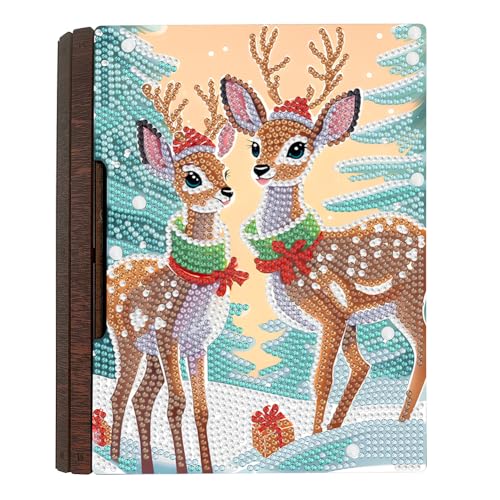 Starnearby DIY Diamond Painting Schmuckkästchen Holz Aufbewahrungsbox für Diamantmalerei Diamant Painting Weihnachten Deko Diamant Malerei Kunst Set Geschenke für Anfänger (Elch) von Starnearby