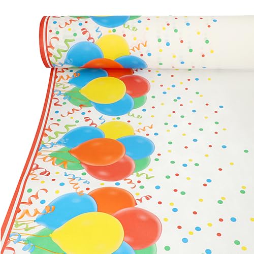 Starpak 2 Rollen Tischdecke, stoffähnlich, Vlies Soft Selection Plus 40 m x 1,18 m Lucky Balloons von Starpak