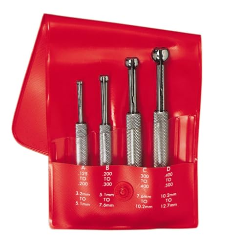 Starrett S829EZ Kleine Lochlehren Set, Vollkugel (4 Stück) von Starrett