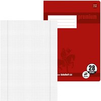 Staufen® Schulheft Premium Lineatur 28 kariert DIN A4 Innen- und Außenrand, 16 Blatt von Staufen®