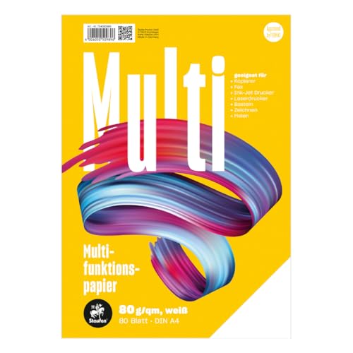 Staufen Style Multifunktions Papier, DIN A4, 80 g/m², Farbe weiß - 2 Pack mit je 80 Blatt von Staufen