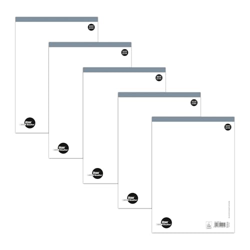 Staufen Style Notizblock - 5 Blöcke je 50 Blatt, DIN A4, 70 g/m² blanko, ohne Deckblatt von Staufen