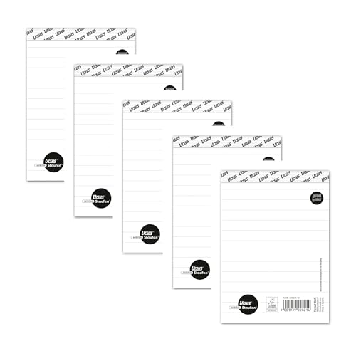 Staufen Style Notizblock - 5 Blöcke je 50 Blatt, DIN A6, 70 g/m² liniert, ohne Deckblatt von Staufen