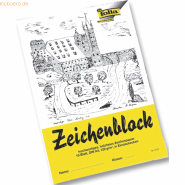 Staufen Zeichenblock A3 100g/qm 10 Blatt weiß von Staufen