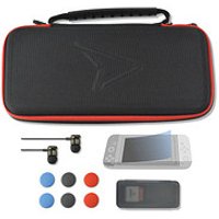 Steelplay Switch Carry and Protect 11 in 1 Kit Schutzhülle für Nintendo Switch schwarz von Steelplay