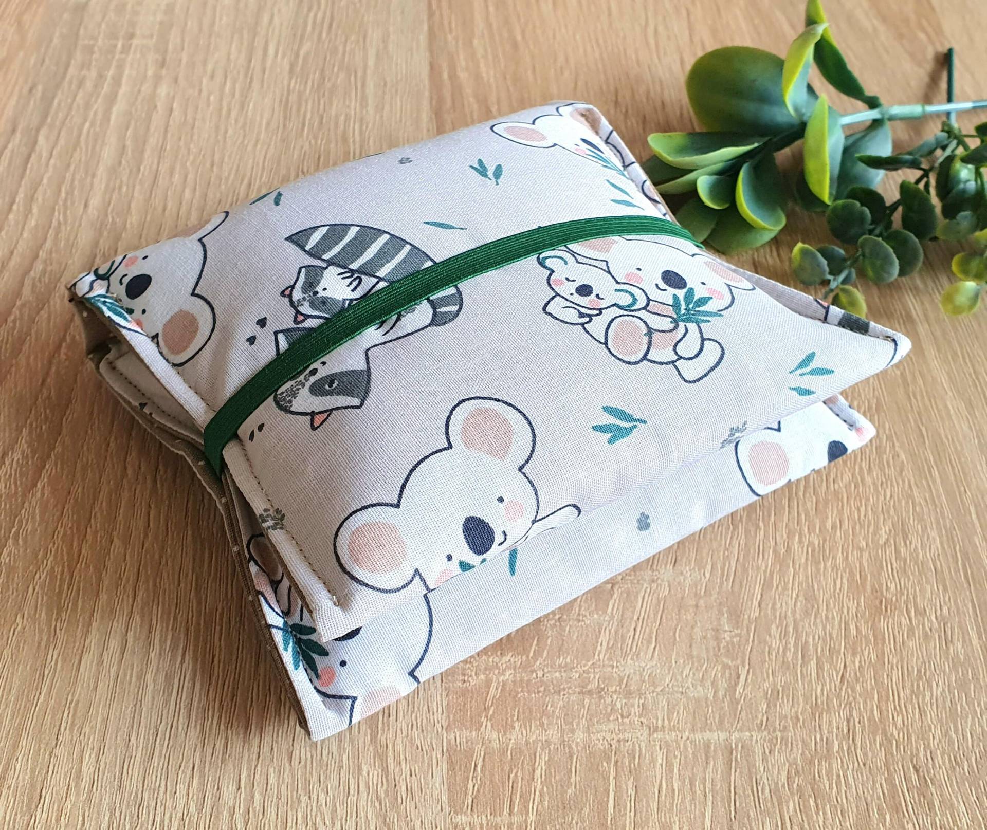 Bindentäschchen, Bindentasche, Bindenetui Koala & Waschbär von Steffbags