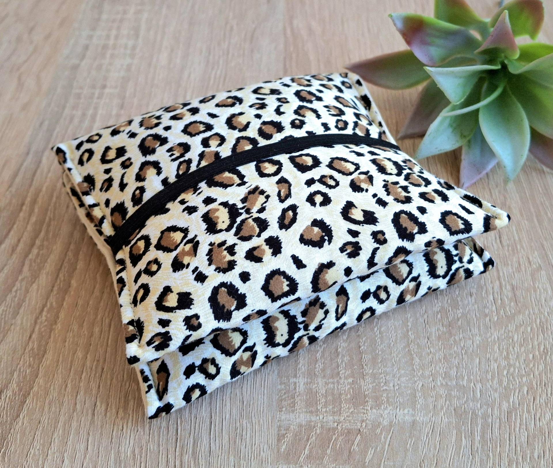 Bindentasche, Bindentäschchen, Bindenetui Leo Leopard Braun von Steffbags