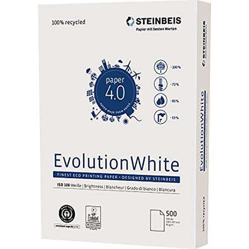 Steinbeis Evolution Kopierpapier DIN A3 80 g/m² Weiß 500 Blatt von Steinbeis