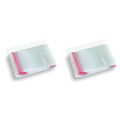 STELLA ZIP Beutel Druckverschluss 10 x 15 cm/ 100 Stück (2er Pack)/ Transparent/Druckverschlussbeutel Zip Set/Zipper-Beutel/Polybeutel/aus fester LDPE-Folie Lebensmittelecht von Stella pack