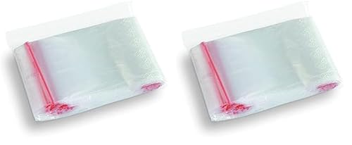 Vielseitige Mini Ziplock Beutel (100 Stk, 6x8cm) - Wiederverschließbare LDPE Folienbeutel - Lebensmittelecht & hygienisch für Haushalt, Schmuck- & Handwerksaufbewahrung. (Packung mit 2) von Stella pack