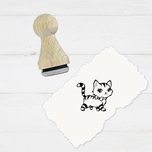 Ministempel - Motivstempel - Katze - Tiere - Stempel Geschenk - DIY Stempel zum Basteln von Karten, Papier, Stoffen von Stempeltraum