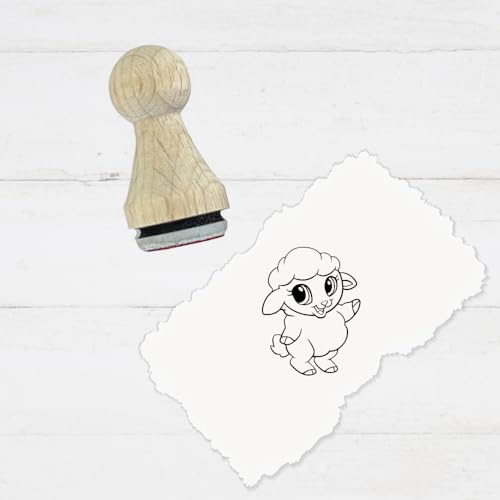 Ministempel - Motivstempel - Schaaf - Tiere - Stempel Geschenk - DIY Stempel zum Basteln von Karten, Papier, Stoffen von Stempeltraum