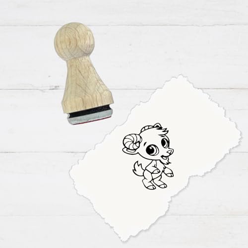 Ministempel - Motivstempel - Ziege - Tiere - Stempel Geschenk - DIY Stempel zum Basteln von Karten, Papier, Stoffen von Stempeltraum