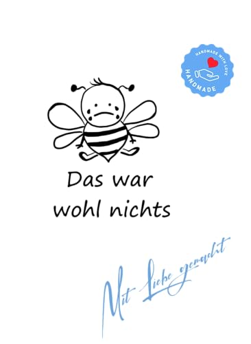 Stempel Lehrerstempel - Schule - Das war wohl nichts - Trauriges Bienchen von Stempeltraum