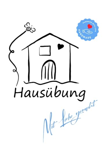 Stempel Lehrerstempel - Schule - Hausübung - Haus mit Biene und Herz von Stempeltraum