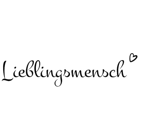 Stempel Motivstempel mit Text - Lieblingsmensch - Mit Herz von Stempeltraum