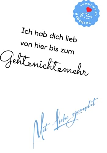 Stempel Textstempel mit Text - Ich hab dich lieb ... von Stempeltraum