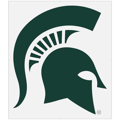 Michigan State – Spartans-Logo-Schablone – offiziell lizenziertes Design für Heimwerker, Cornhole, Rasen, Wände – 14 mm Mylar-Kunststoff (22,9 cm) von Stencil Stop