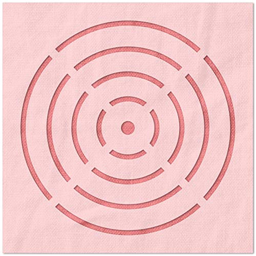 Stencil Stop Bullseye Wiederverwendbare Schablone für Bastelprojekte, Malen, Zeichnen, Handwerk, Mylar-Kunststoff, 14 mm, 45,7 x 45,7 cm Stencil Stop Bullseye Wiederverwendbare Schablone für Bastelprojekte, Malen, Zeichnen, Handwerk, Mylar-Kunststoff, 14 mm, 45,7 x 45,7 cm von Stencil Stop