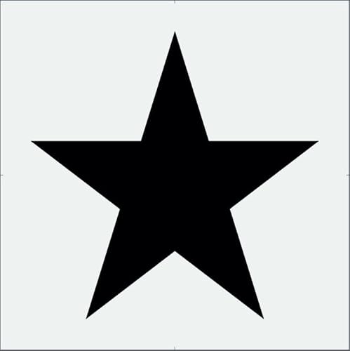 Stencil Stop Simple Star Schablone – wiederverwendbar für DIY-Projekte, Malen, Zeichnen, Basteln, 14 mm Mylar-Kunststoff (38,1 x 38,1 cm) von Stencil Stop