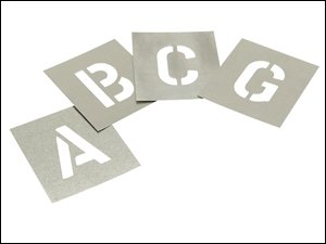 Stencils - Set of Zinc Stencils - Letters 6in - STNL6 - EU/UK von Stencils