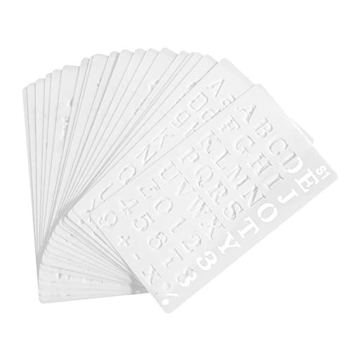 Steowsey 20 Packung Buchstaben und Zahlen Schablonen Wiederverwendbare Alphabet Schablonen Journal Liefert Vorlagen für Kinder Zeichnung Steowsey 20 Packung Buchstaben und Zahlen Schablonen Wiederverwendbare Alphabet Schablonen Journal Liefert Vorlagen für Kinder Zeichnung von Steowsey