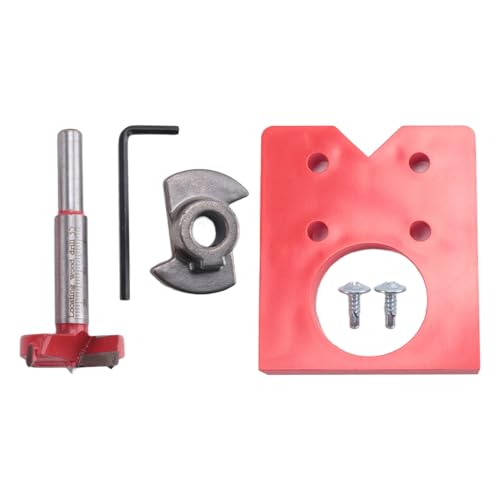 Steowsey 35-Mm-Scharnierlehren-BohrfüHrungssets TüRscharnier-Bohrlochschneider Verdeckte Scharnierlehre mit Bit-Positionierer für MöBelholz Steowsey 35-Mm-Scharnierlehren-BohrfüHrungssets TüRscharnier-Bohrlochschneider Verdeckte Scharnierlehre mit Bit-Positionierer für MöBelholz von Steowsey