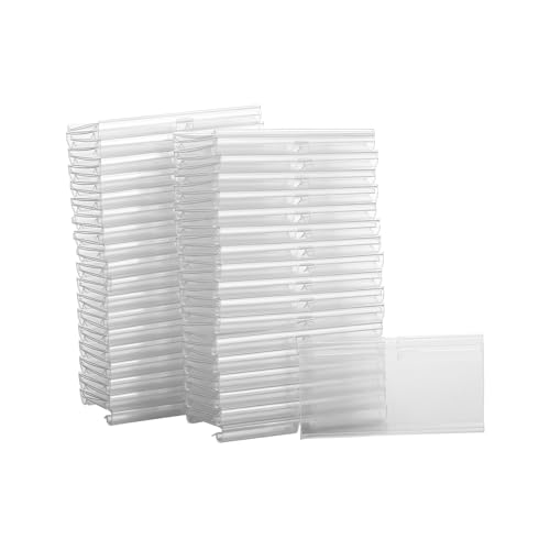 Steowsey 70 StüCk 8X4,2Cm Durchsichtige Kunststoff Etiketten Halter für Draht Regal Einzelhandel Preis Etiketten Korb Etiketten Clip auf Etiketten für Lagerung BehäLter Steowsey 70 StüCk 8X4,2Cm Durchsichtige Kunststoff Etiketten Halter für Draht Regal Einzelhandel Preis Etiketten Korb Etiketten Clip auf Etiketten für Lagerung BehäLter von Steowsey