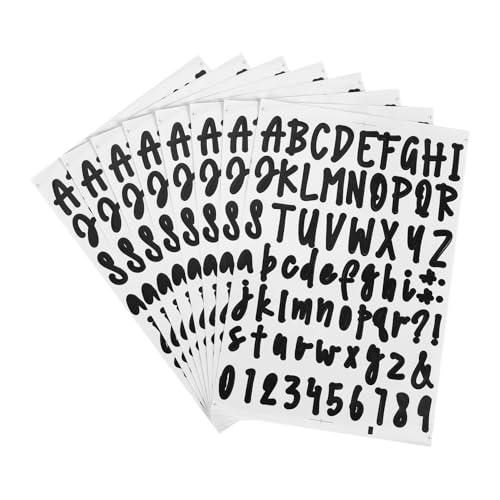 Steowsey 8 Blatt Selbstklebende Vinyl Buchstaben Zahlen Satz, Buchstaben Zahlen Aufkleber DIY Aufkleber Skript Pantry Etiketten für Steowsey 8 Blatt Selbstklebende Vinyl Buchstaben Zahlen Satz, Buchstaben Zahlen Aufkleber DIY Aufkleber Skript Pantry Etiketten für von Steowsey