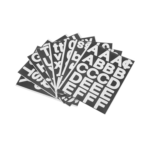 Steowsey 8 Blatt Selbstklebendes Vinyl Buchstaben Nummern Kit, Briefkasten Nummern Aufkleber für Briefkasten, Autos, Adress Nummer Steowsey 8 Blatt Selbstklebendes Vinyl Buchstaben Nummern Kit, Briefkasten Nummern Aufkleber für Briefkasten, Autos, Adress Nummer von Steowsey