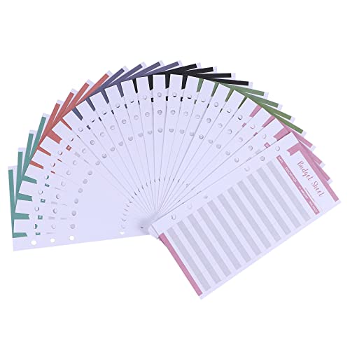 Steowsey Expense Tracker Budget BläTter mit Loch 24 StüCk Loses Blatt Bargeld Geld Umschlag für A6 Binder GeldböRsen Planner Steowsey Expense Tracker Budget BläTter mit Loch 24 StüCk Loses Blatt Bargeld Geld Umschlag für A6 Binder GeldböRsen Planner von Steowsey