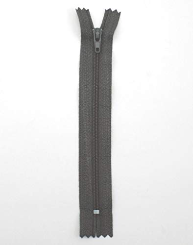 Reißverschluss, Kunststoff, dunkelgrau, zipper, nähen, Kleider 1 Stück (40cm) von Stephanoise